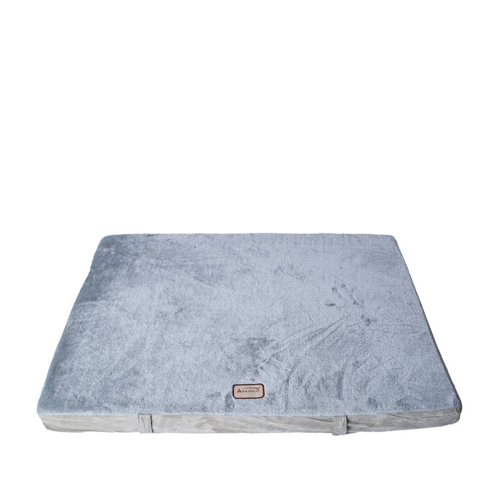Armarkat Model M06HHL/HS-L Large Memory Foam Orthopedic Pet Bed Mat in Gray & Sage Green