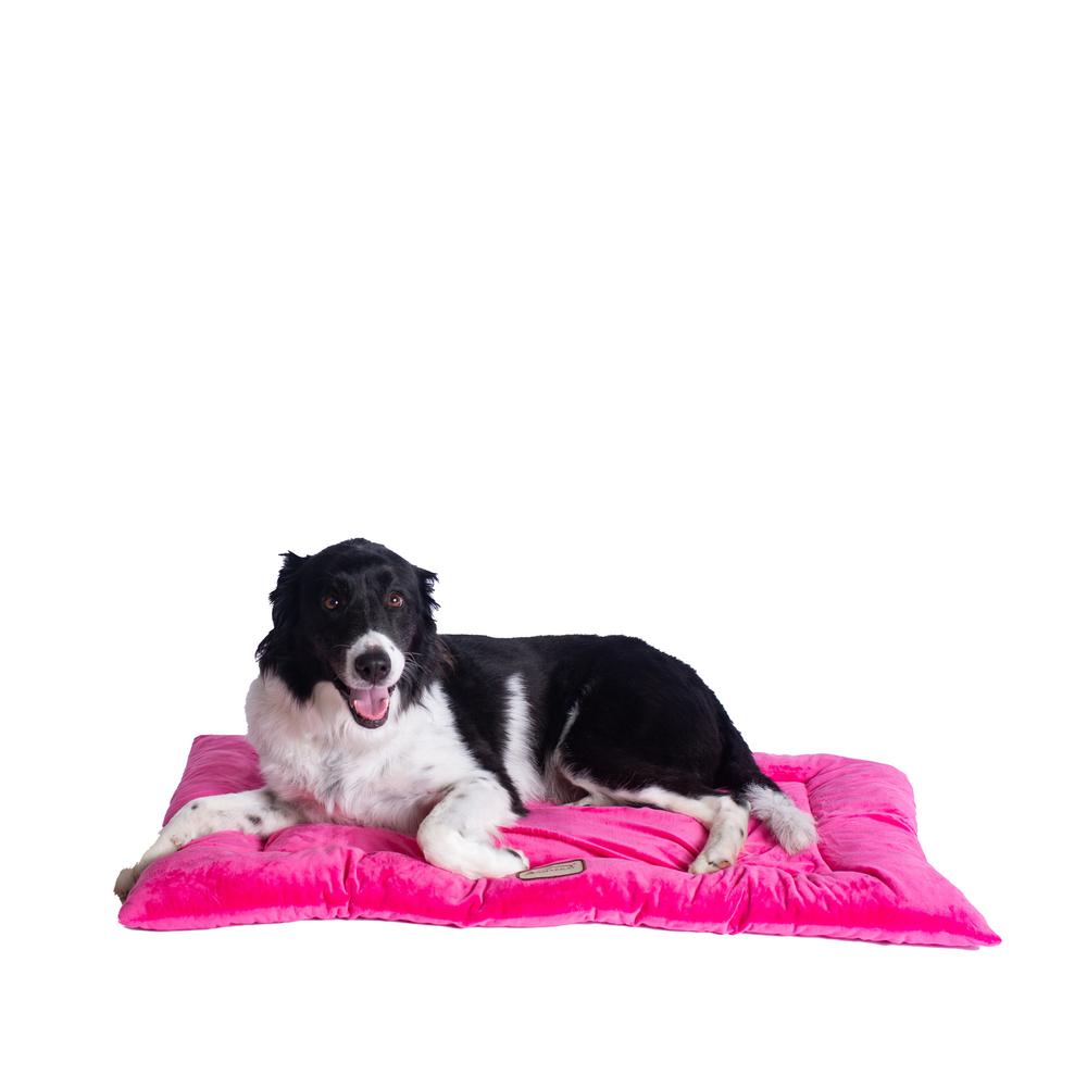 Armarkat Model M01CZH-L Large Pet Bed Mat with Poly Fill Cushion in Vibrant Pink