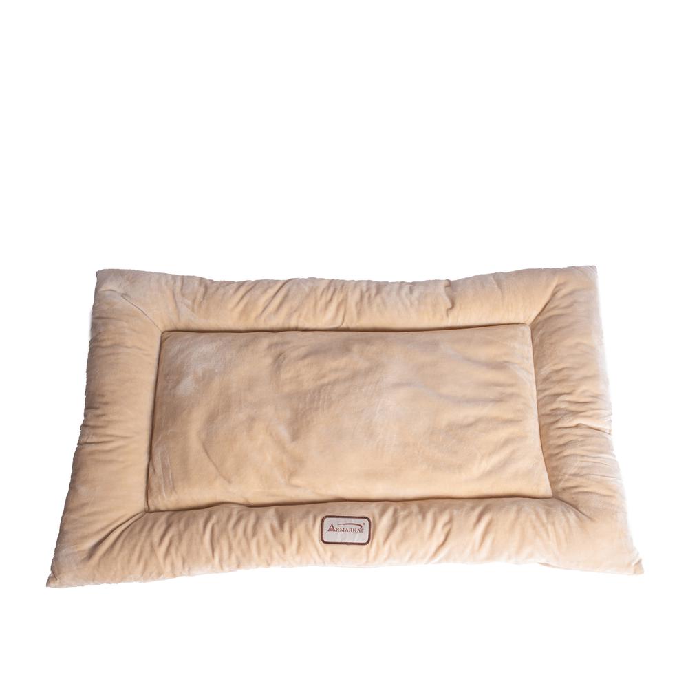 Armarkat Model M01CMH-L Large Pet Bed Mat with Poly Fill Cushion in Beige