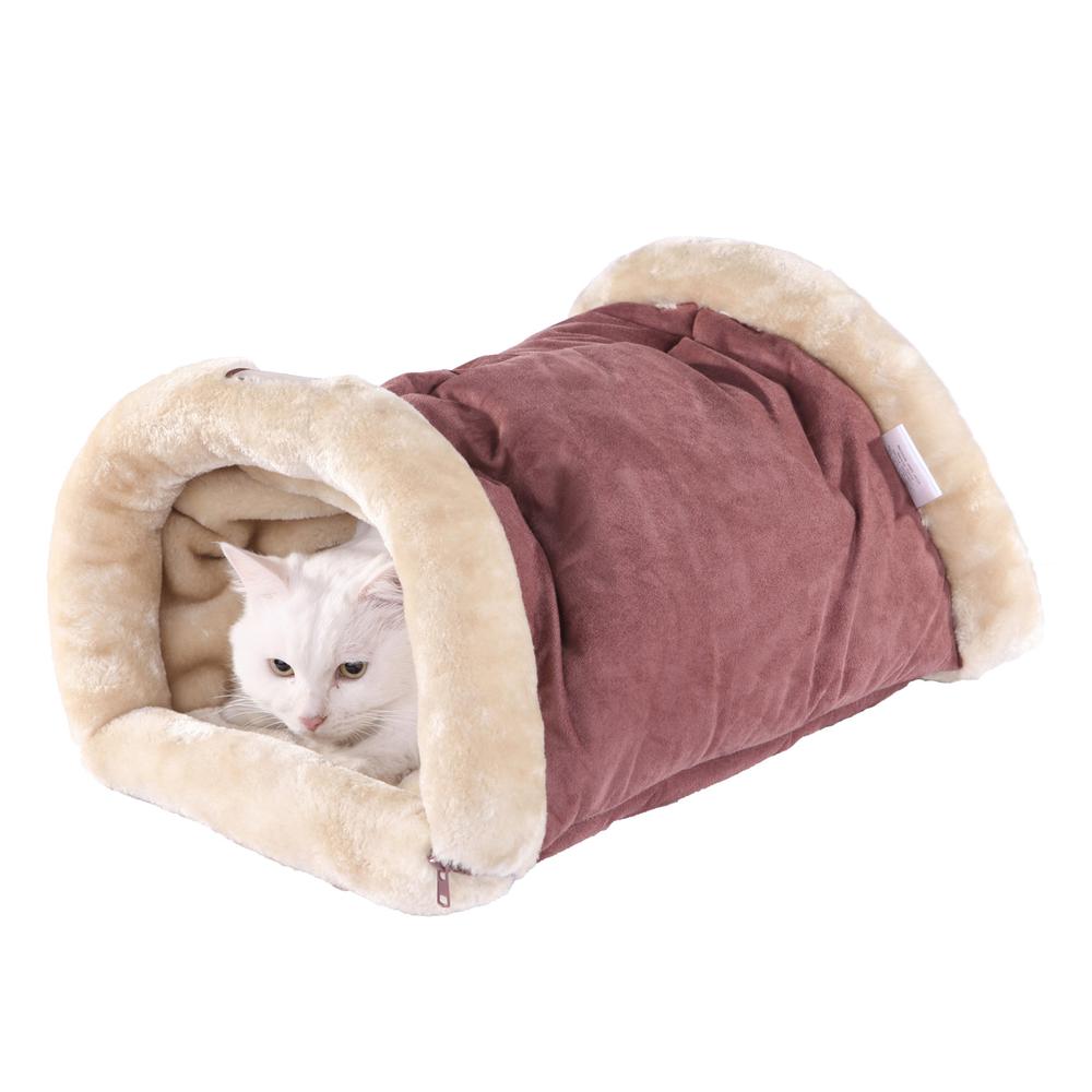 Armarkat Cat Bed/Pad Model C16HTH/MH            Indian Red & Beige
