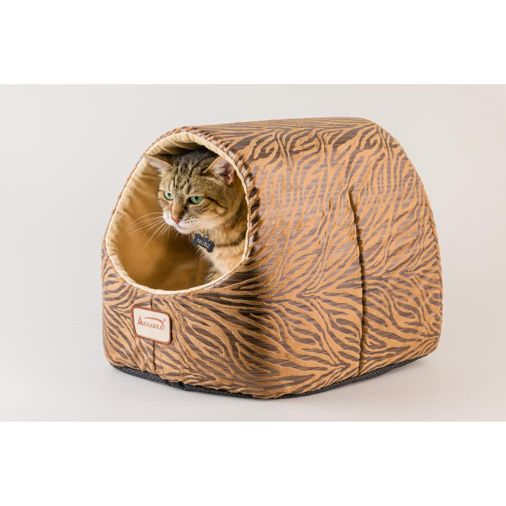 Armarkat Cat Bed Model C11HBW/MH        Bronze & Beige