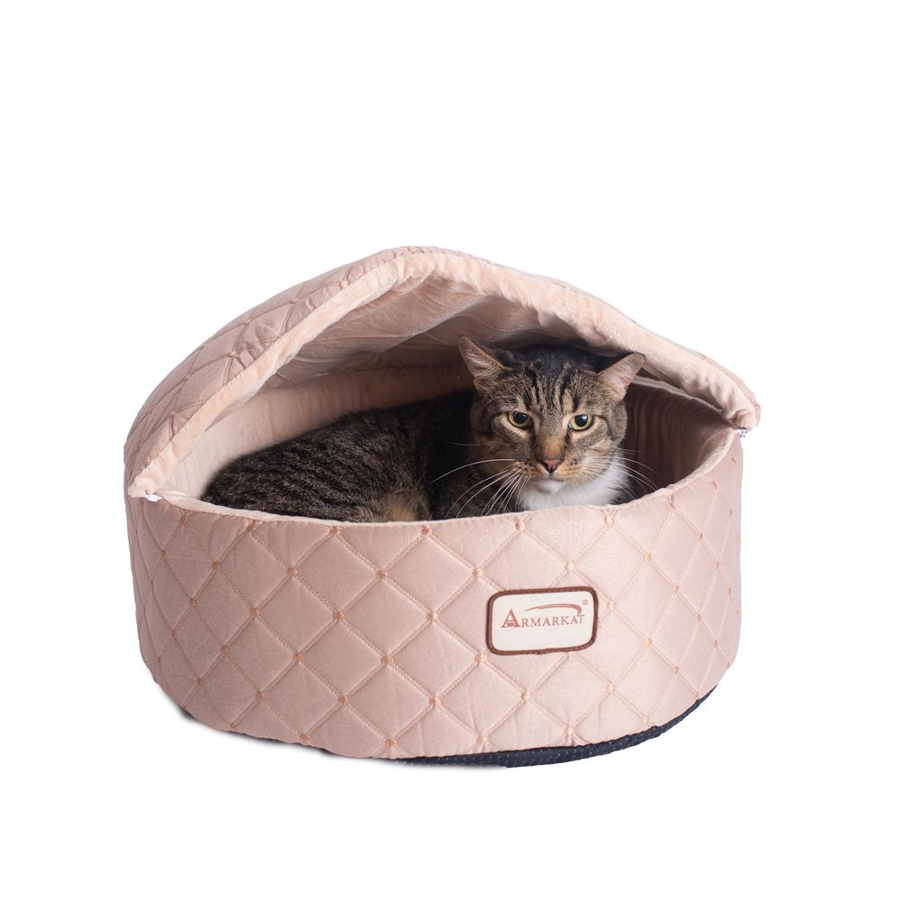 Armarkat Cat Bed Model C33HFS/FS-M, Medium, Light Apricot