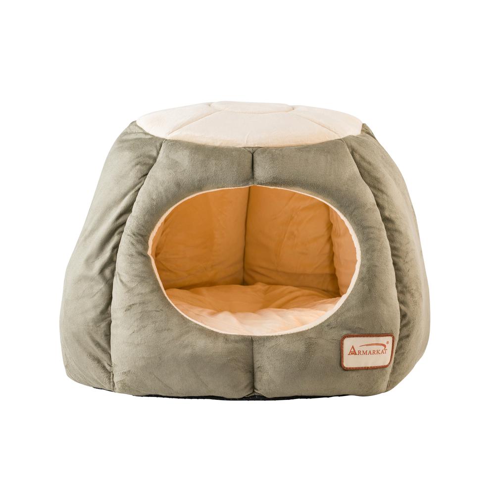 Armarkat Cat Bed Model C30CG,                 Gray and Silver