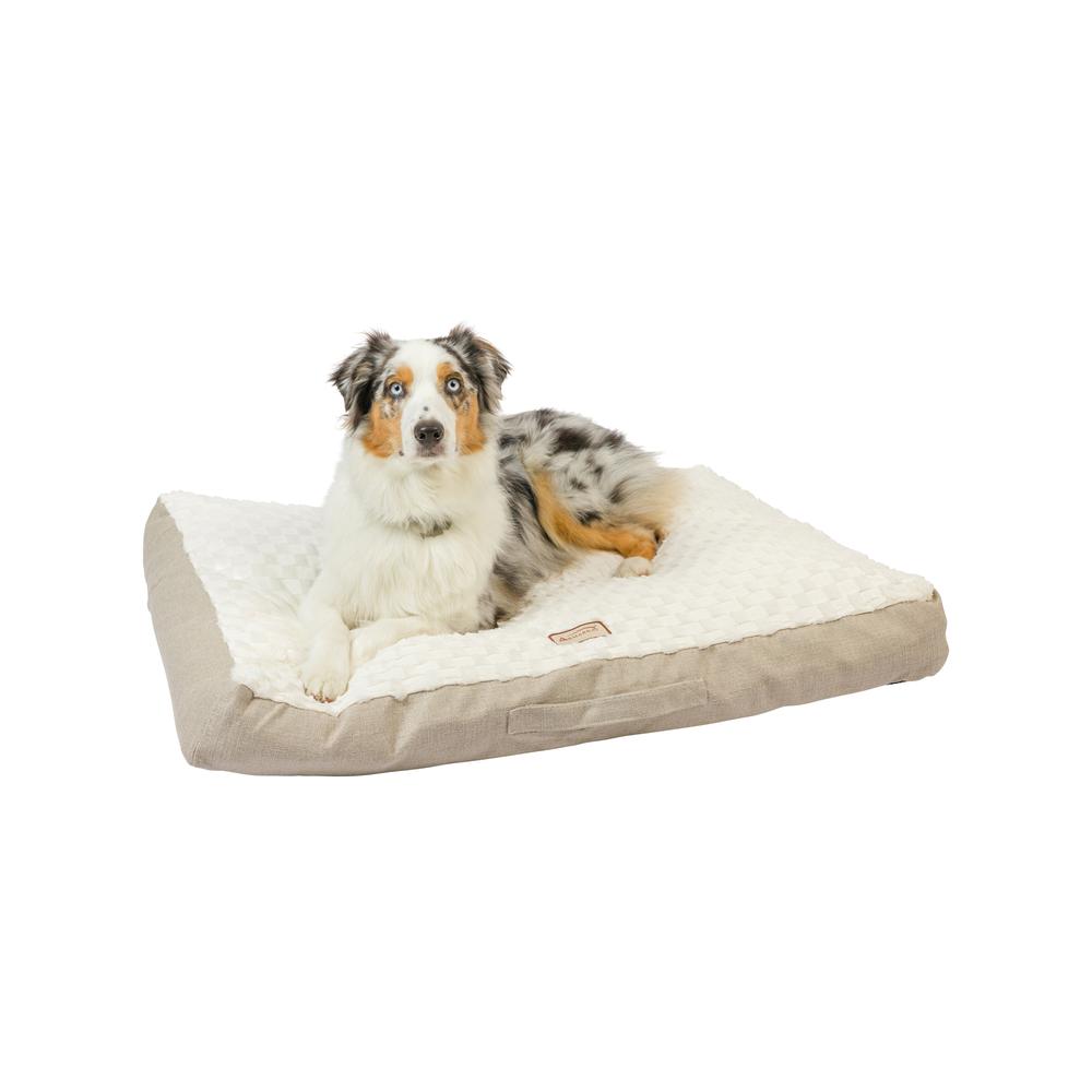 Armarkat Mat Model M12HMB/MB-L Large With Handle, Dog Crate Mat with Poly Fill Cushion & Removable Cover