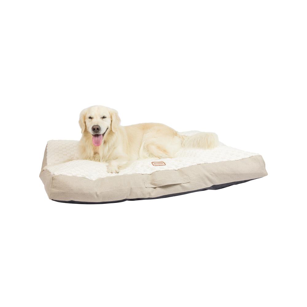 Armarkat Mat Model M12HMB/MB-X Extra Large With Handle, Dog Crate Mat with Poly Fill Cushion & Removable Cover