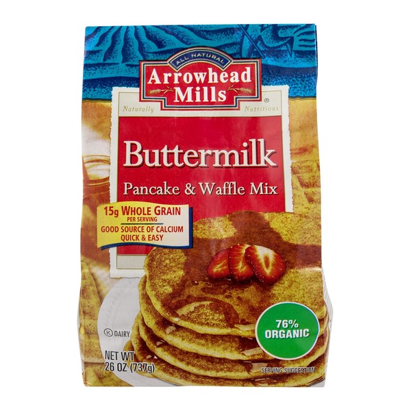 Arrowhead Mills Organic Buttermilk Pancake & Waffle Mix (6x26 OZ)