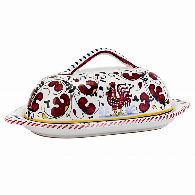 Orvieto Rooster Butter Tray & Cheese Bowls