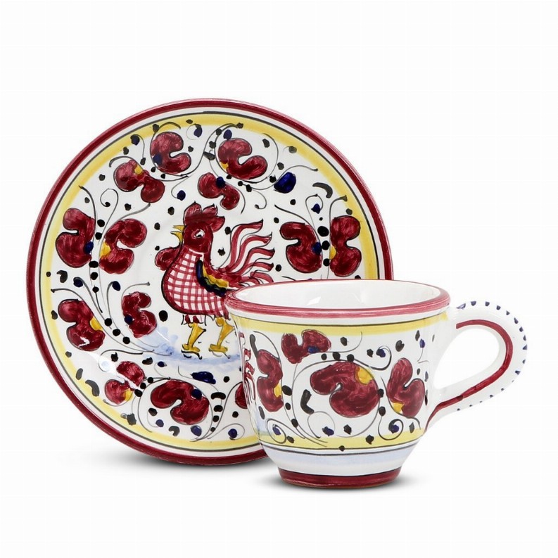 ORVIETO ROOSTER Cups & Saucers