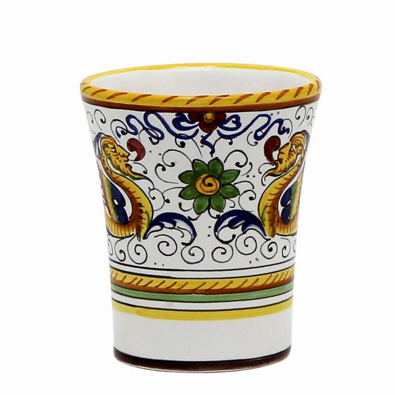 RAFFAELLESCO Mug/Goblet - 3.75 DIAM. X 4 HIGH (11 OZ.) (Dimensions measured in Inches) Flared Drinking Cup Mug