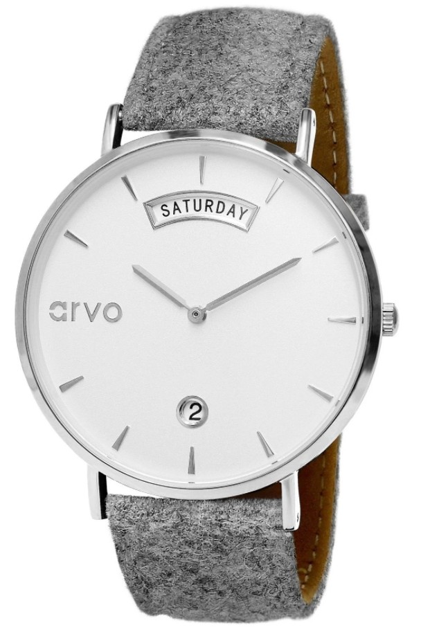Arvo Awristacrat Watch - SilverGray Felt