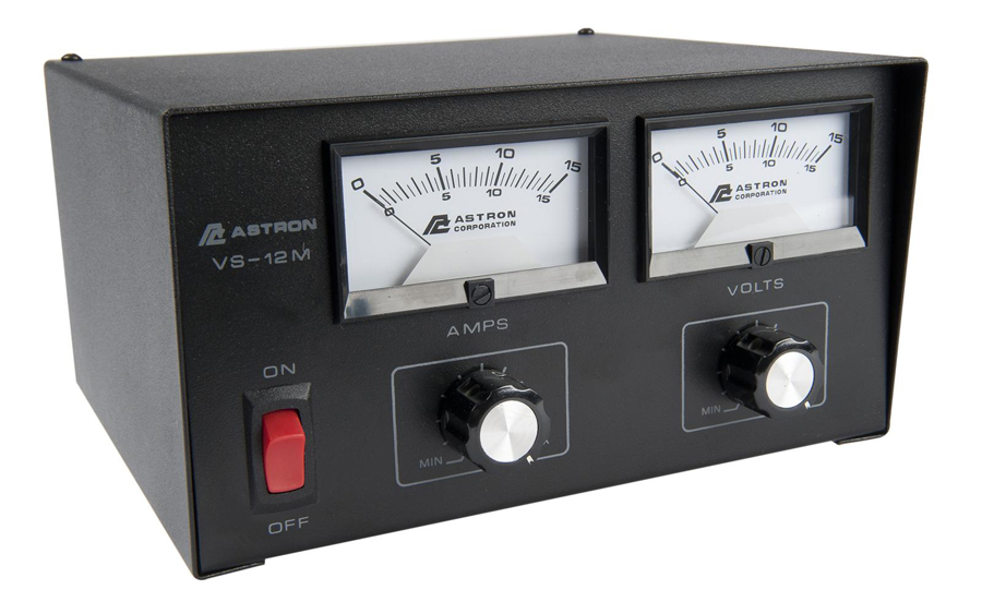 Adjustable 12 Amp, V/A Meters