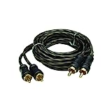 Audiopipe Interconnect Cable 12 Ft Gold Plated