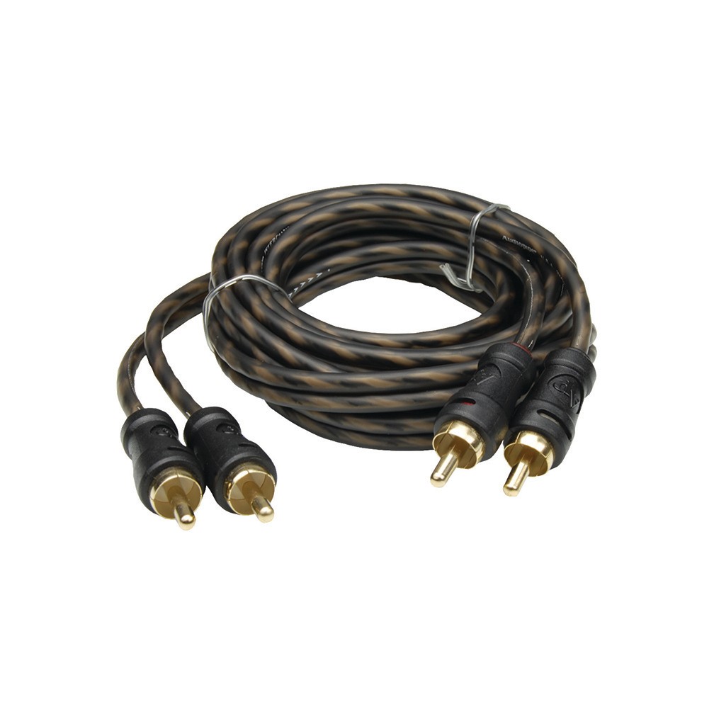 Audiopipe Interconnect Cable 3 Ft Gold Plated