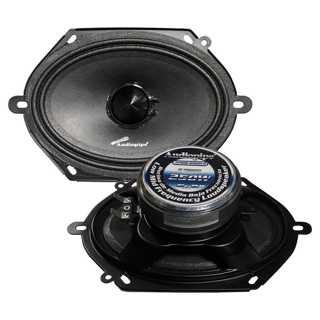 Audiopipe 6x8" Low Mid Frequency Speaker 125W RMS/250W Max 8 Ohm