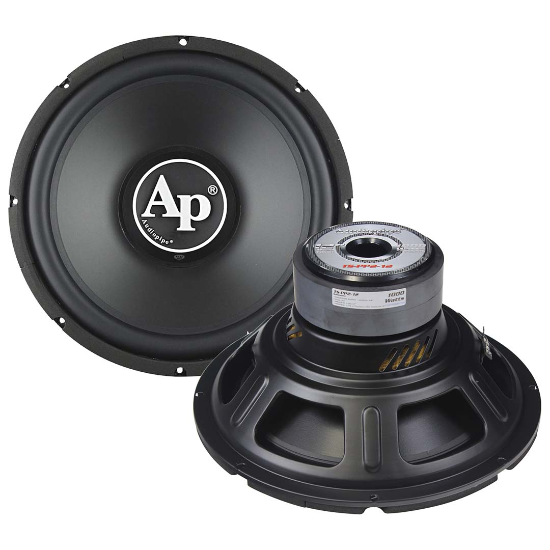 Audiopipe 12" Woofer 300W RMS/1000W Max Single 4 Ohm Voice Coil