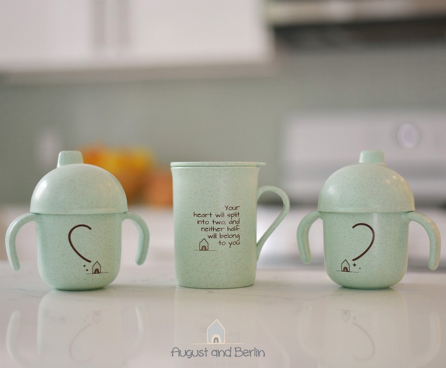 Twin-Mom Cups Gift Set- Heart