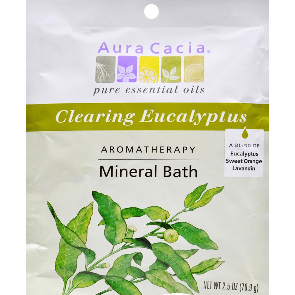 Aura Cacia Eucalyptus Harvest Mineral Bath Salts (6x2.5 Oz)