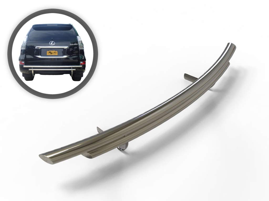 VGRBG-0752-0754SS Stainless Steel Double Layer Style Rear Bumper Guard