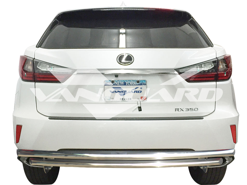 VGRBG-0777-0896SS Stainless Steel Double Layer Style Rear Bumper Guard