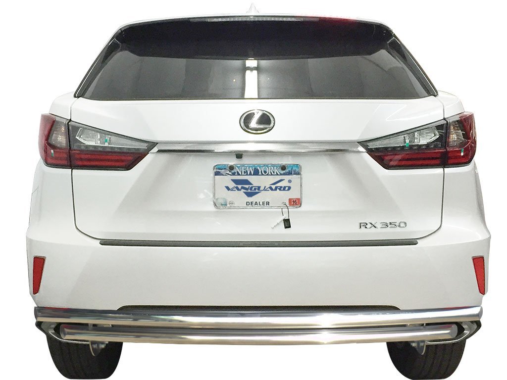 VGRBG-0830-0754SS Stainless Steel Double Layer Style Rear Bumper Guard