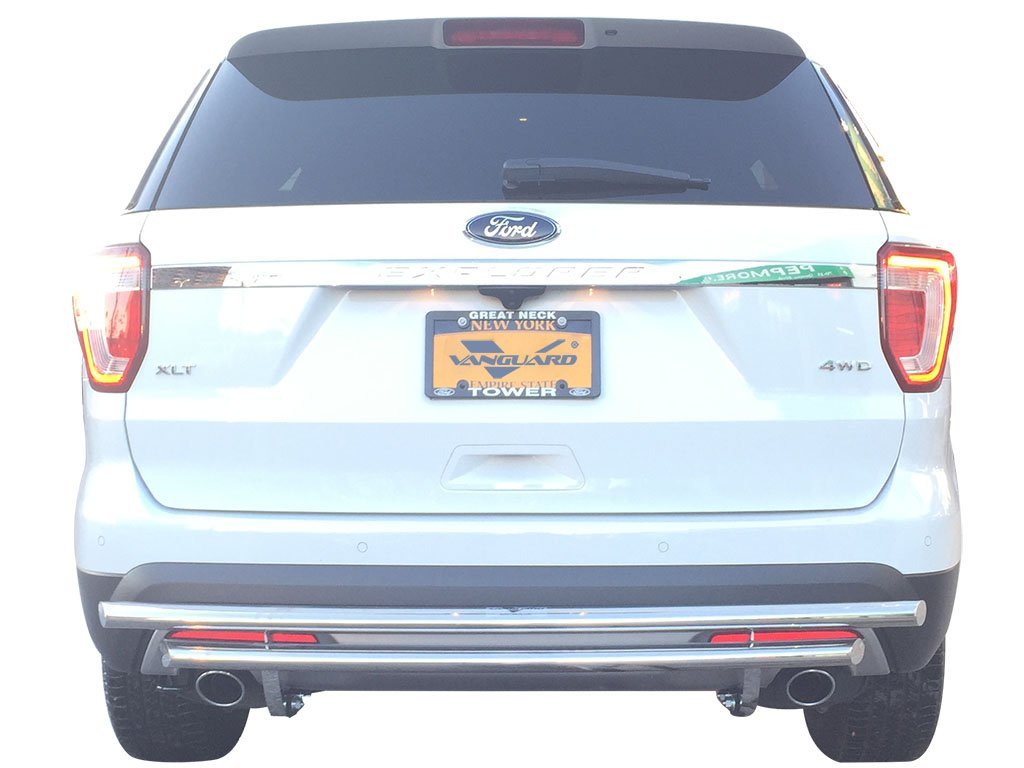 VGRBG-1031-1806SS Stainless Steel Double Layer Style Rear Bumper Guard