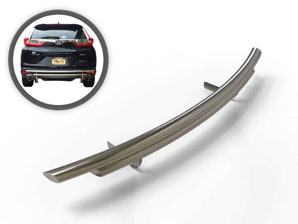 VGRBG-1278-1340SS Stainless Steel Double Layer Style Rear Bumper Guard