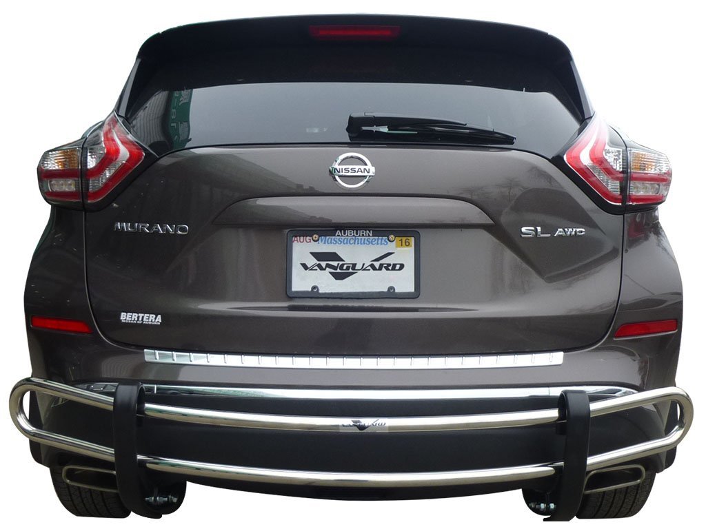 VGRBG-0540-0754SS Stainless Steel Double Tube Style Rear Bumper Guard
