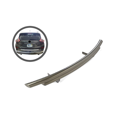 VGRBG-1018-0544SS Stainless Steel Double Layer Style Rear Bumper Guard