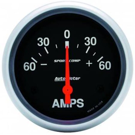 2-5/8IN AMMETER, 60-0-60 AMPS, SSE