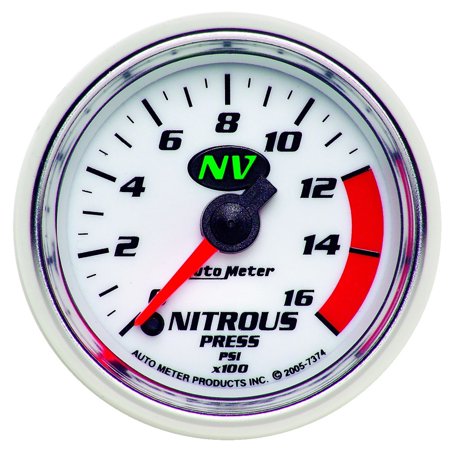 2-1/16IN NITROUS, 0-1600 PSI, FSE, NV