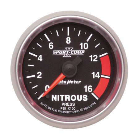 2-1/16IN NITROUS, 0-1600 PSI, FSE