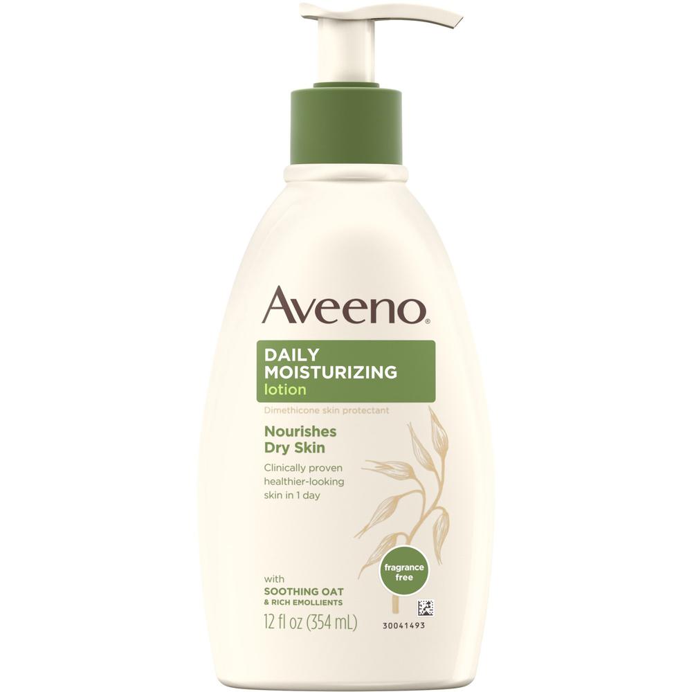 Aveeno Daily Moisturizing Lotion - Lotion - 12 oz (340.2 g) - Non-fragrance - For Dry, Sensitive Skin - Non-greasy, Non-com