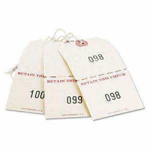 Avery Duplicate Auto Park Tags - 4.75" Length x 2.38" Width - Rectangular - 1 to 500 Print Serial - Twine Fastener - 500 / 