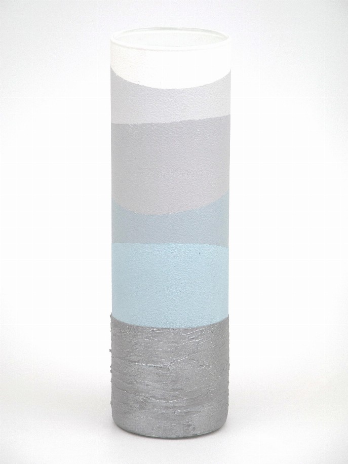 Handpainted glass vase - 10 inch Handpainted