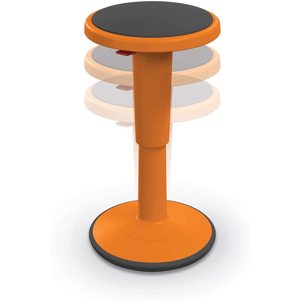 Hierarchy Height Adjustable Grow Stool- Tall Stool (Orange)