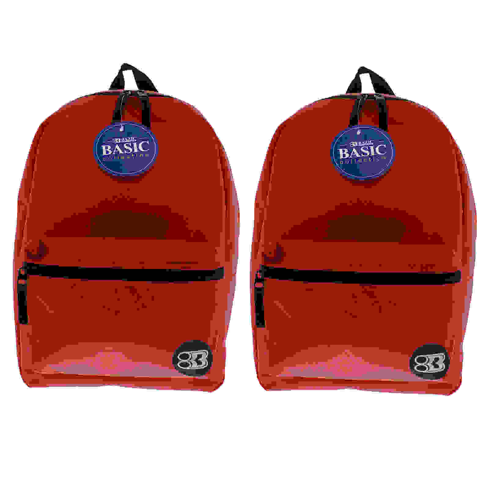 Basic Backpack, 16", Red, Pack of 2