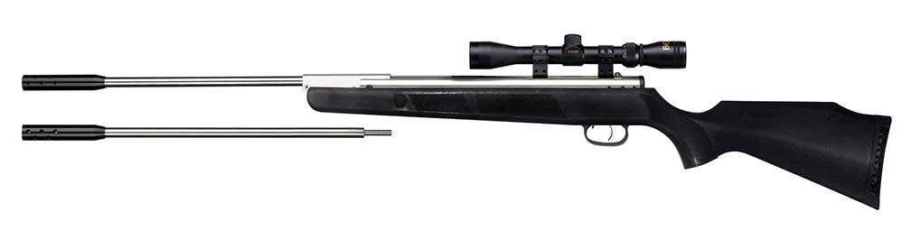 Beeman Silver Kodiak X2 .177/.22 Caliber Gas Piston Powered Pellet Air Rifle with 3-9x40mm Scope