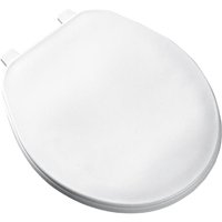 Bemis 70AR000 Toilet Seat, For Use With Round Bowls, 16 in L X 14-1/2 in W, Plastic, White