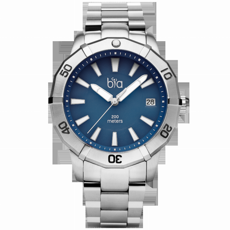 Bia Rosie Dive - one size - 38MMSS CASE/BLUE DIAL/SS LINK BRACELETB2003