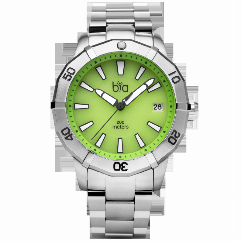 Bia Rosie Dive - one size - 38MMSS CASE/GREEN DIAL/SS LINK BRACELETB2007