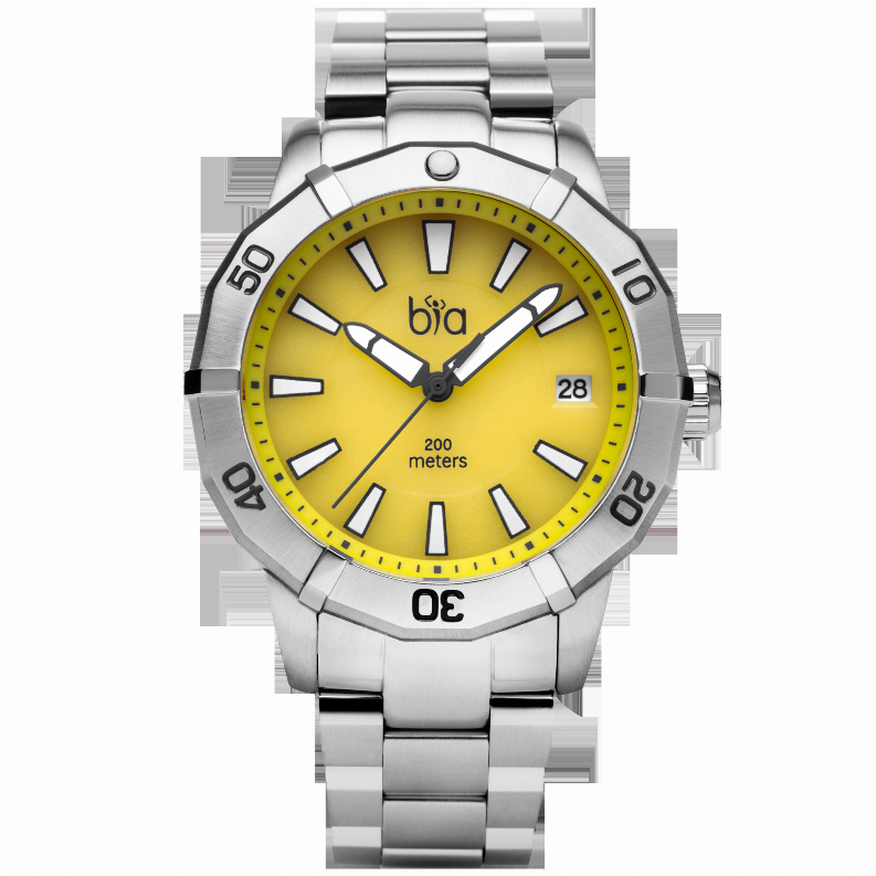Bia Rosie Dive - one size - 38MMSS CASE/YELLOW DIAL/SS LINK BRACELETB2013