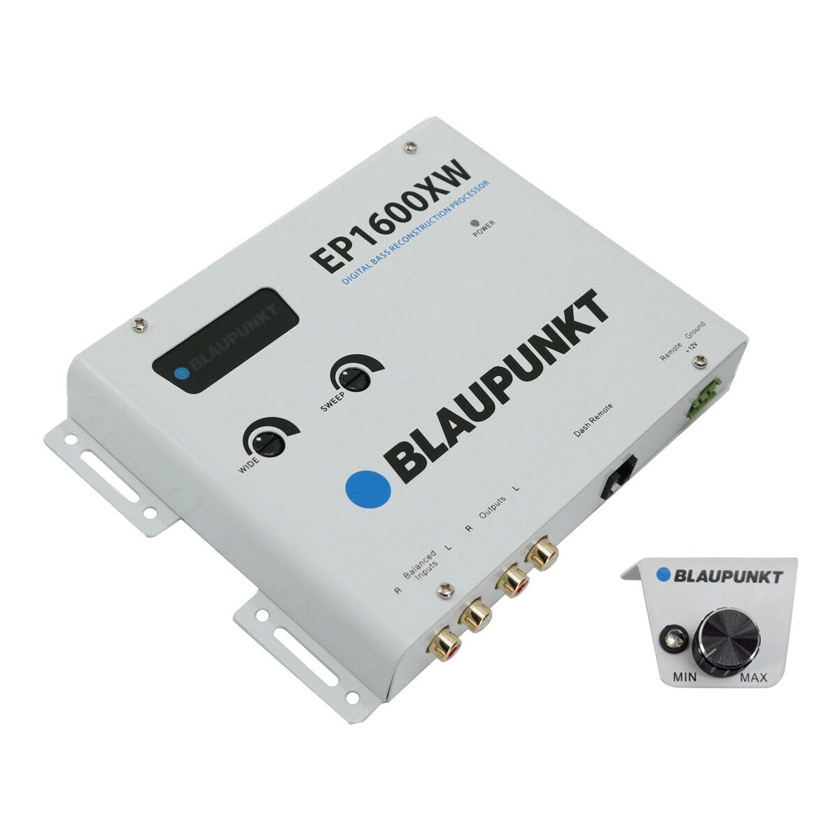 Blaupunkt Digital Bass Reconstruction Processor with Wired Remote Control - White