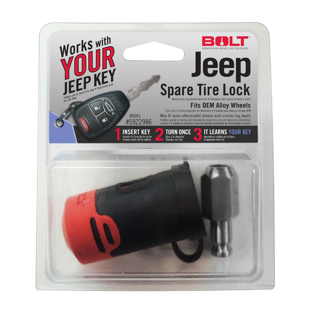 Bolt Jeep Spare Tire Lock