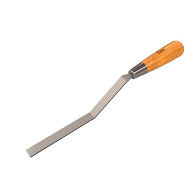 Carbon Steel Caulking Trowels- Stiff - Square 1/2" With Wood Handle