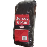 4020-6 6Pk Brown Jersey Gloves