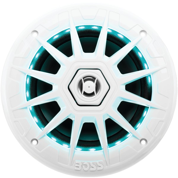 Boss Audio Marine 6.5" 2-Way Speaker with RGB LED Illumination (White)