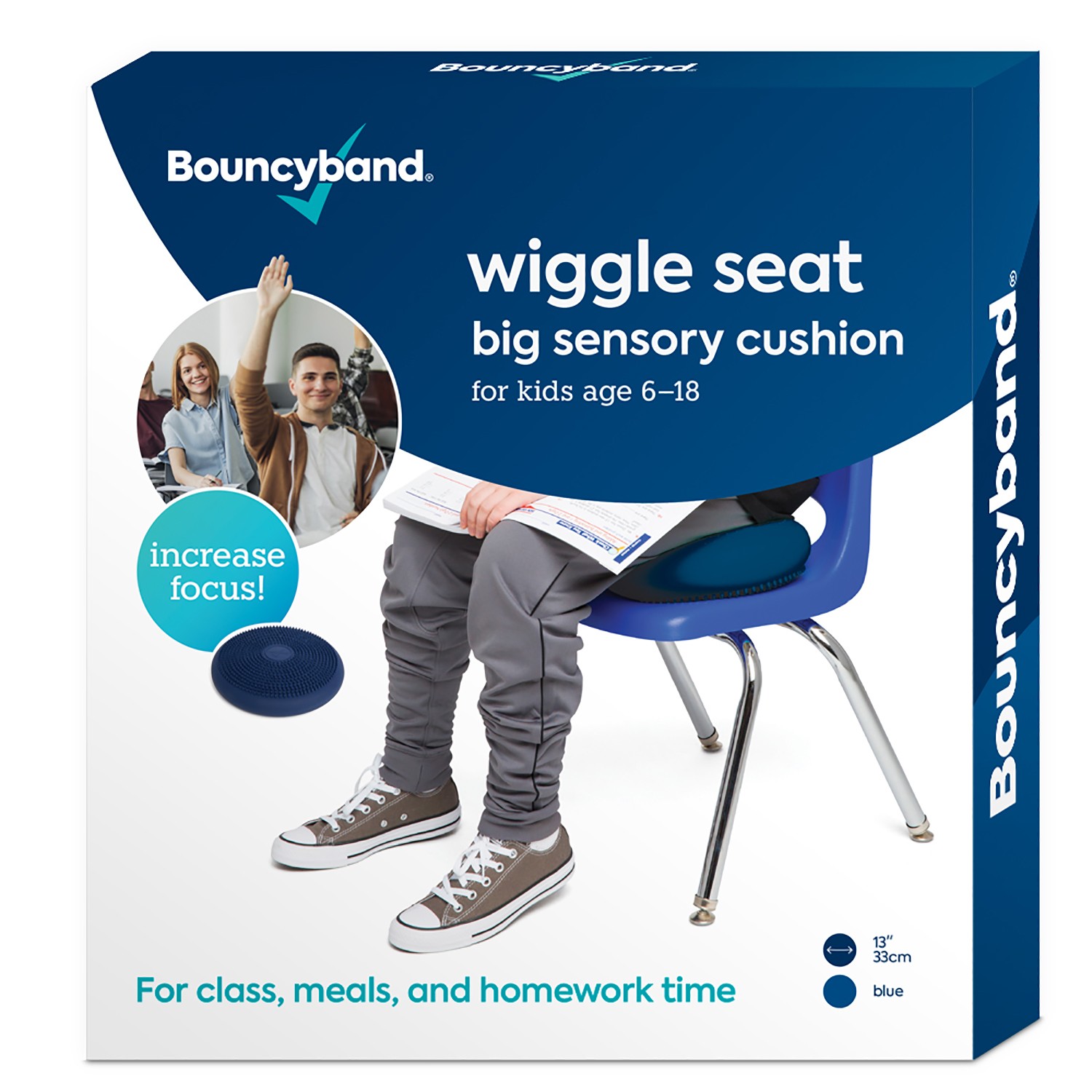 Big Wiggle Seat Sensory Cushion, Blue