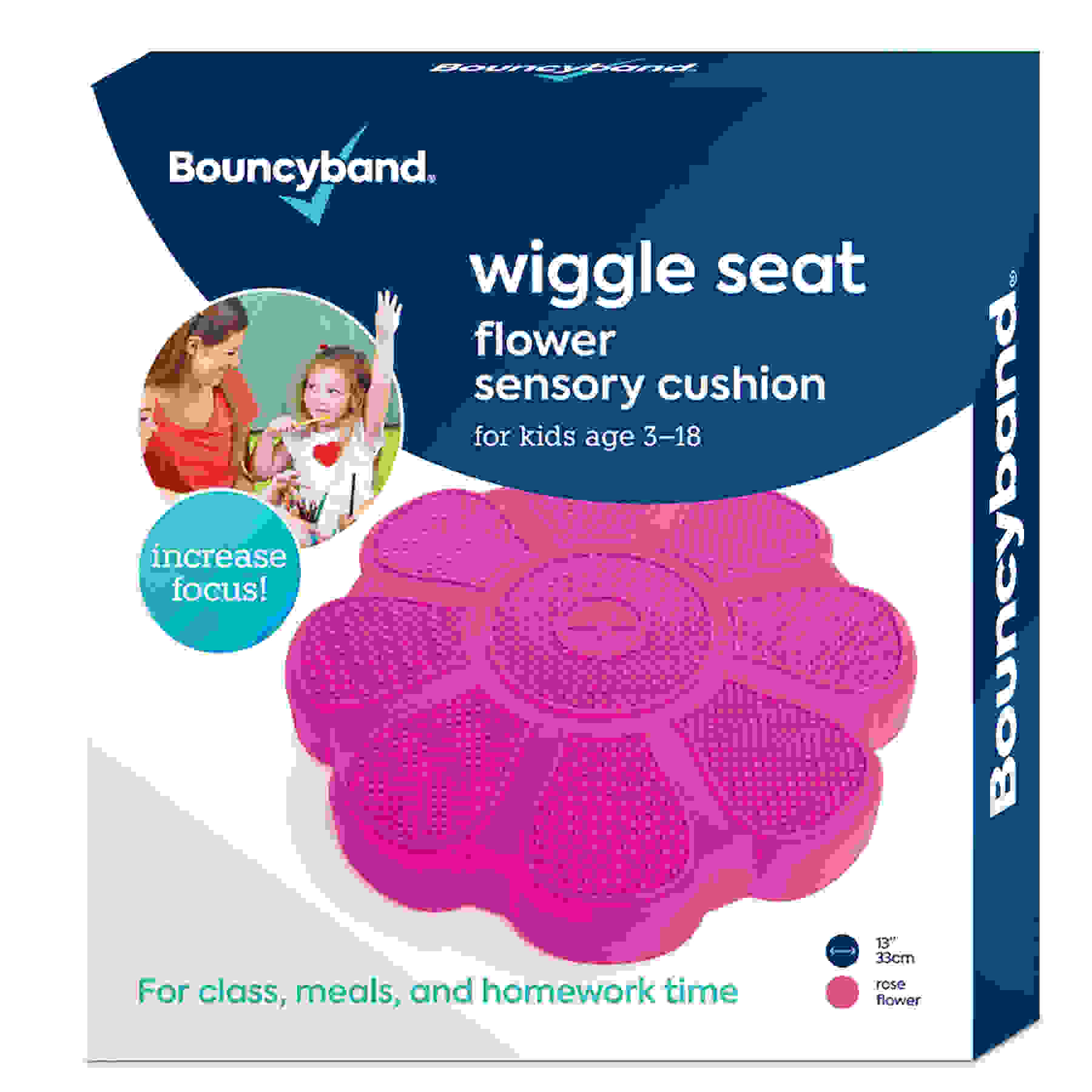 Wiggle Seat Sensory Cushion, Rose Flower