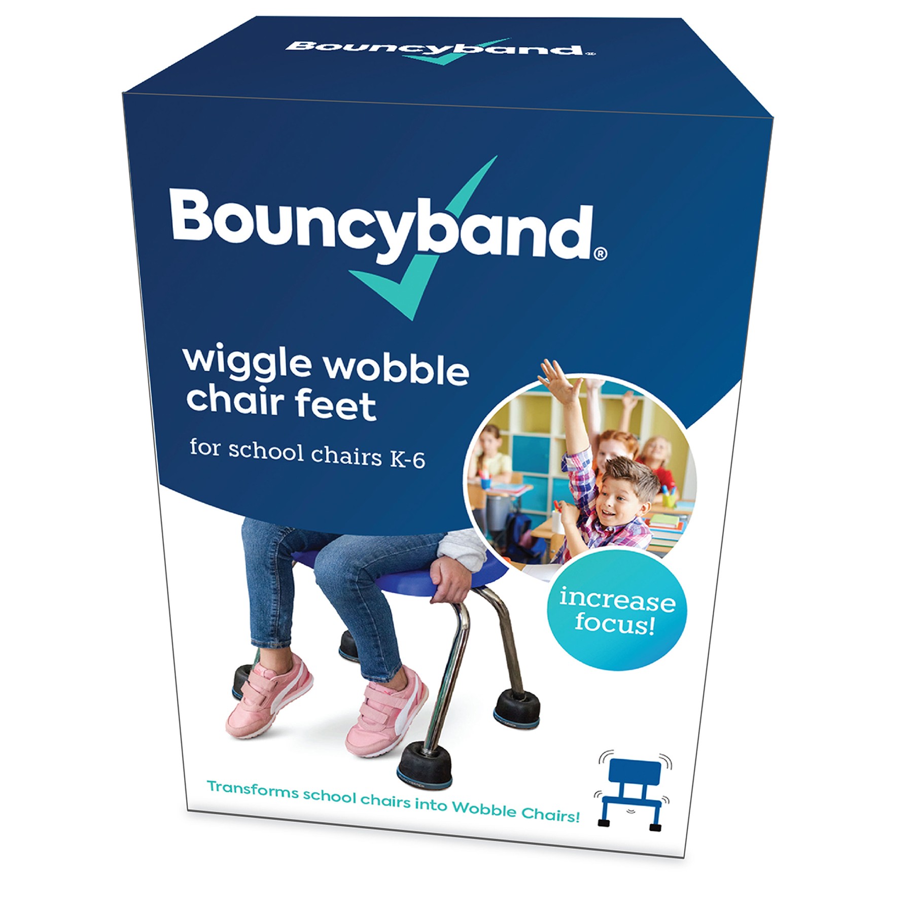 Wiggle Wobble Chair Feet, Set of 4