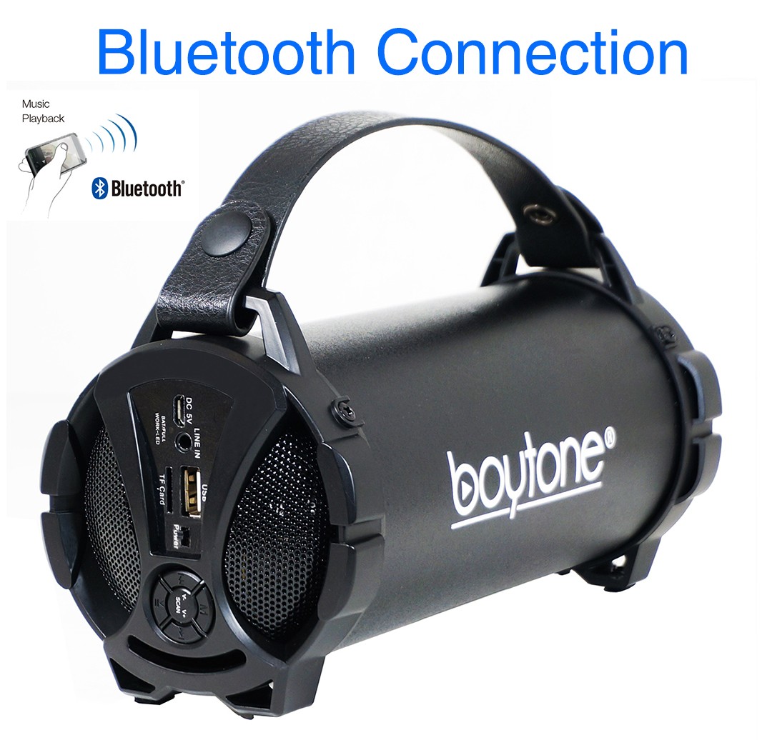 Boytone BT-38BK Portable Bluetooth Indoor And Outdoor Speaker